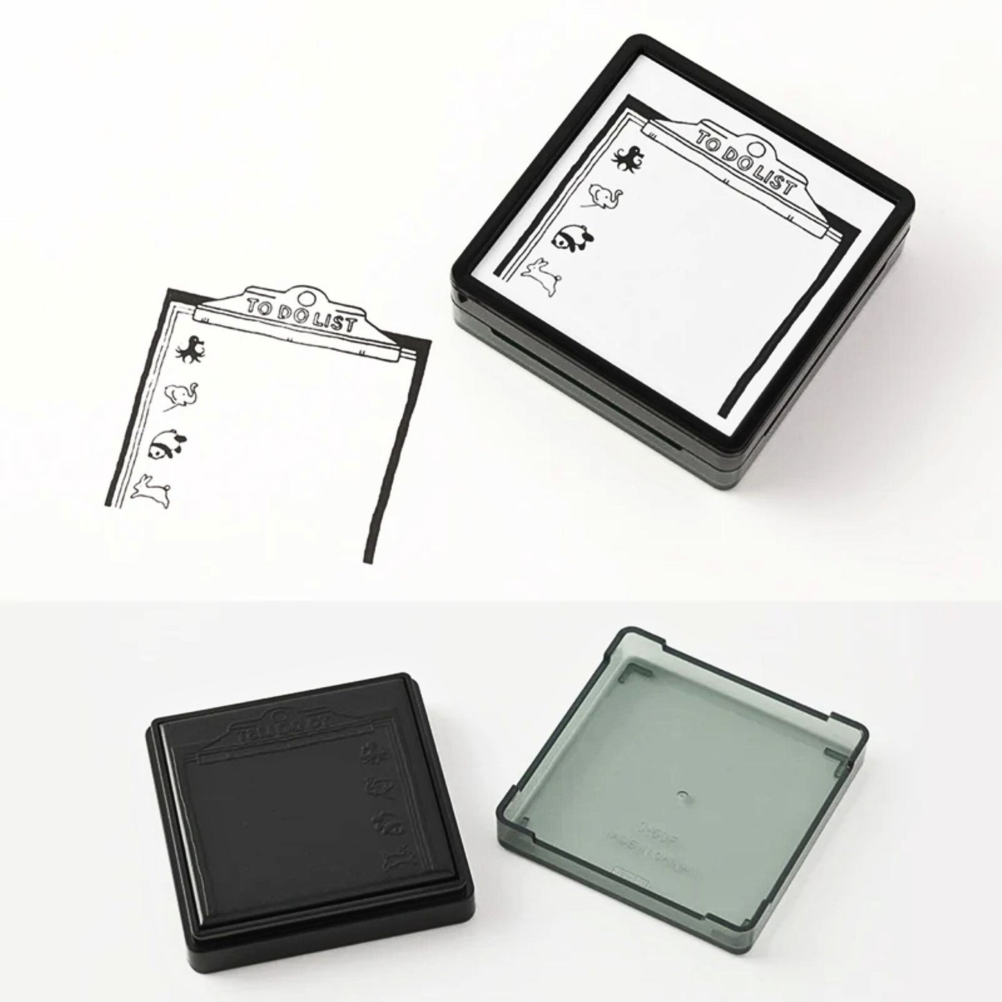 MIDORI - Self-Inking, Paintable Stamp: To-Do List