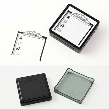 MIDORI - Self-Inking, Paintable Stamp: To-Do List
