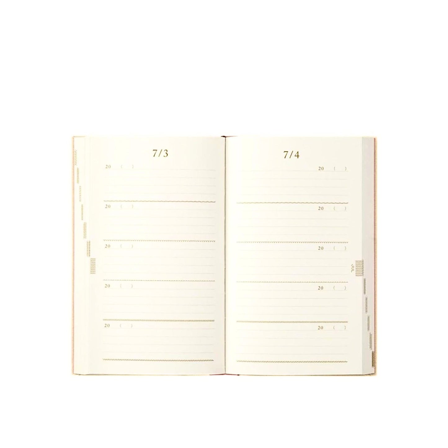 MIDORI - 5-Year Embroidery Diary - Beige