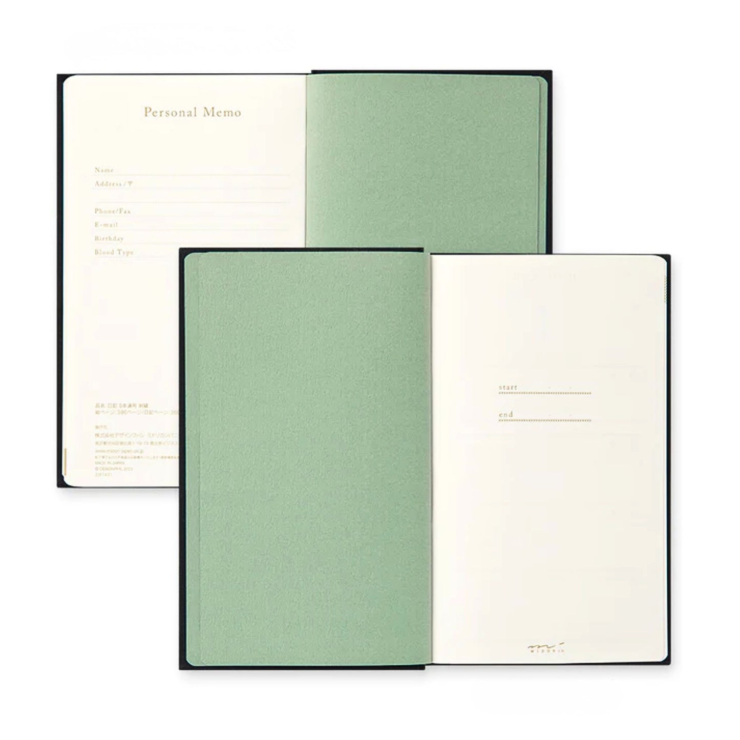 MIDORI - 5-Year Embroidery Diary - Black