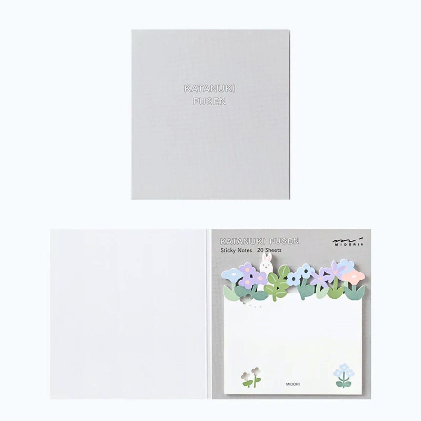 MIDORI - Katanuki Fusen Die-Cut Sticky Notes: Flower Garden