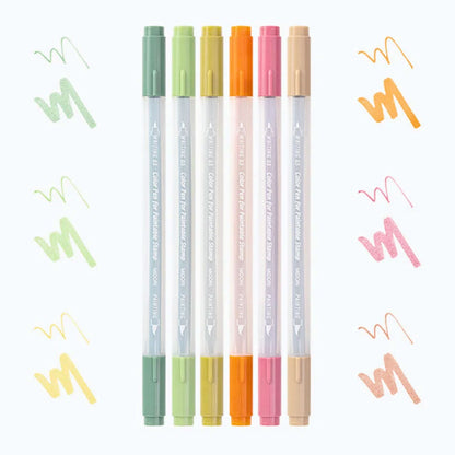 MIDORI - Colour Duel Tip Pens for Paintable Stamps