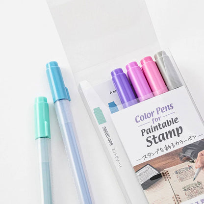 MIDORI - Colour Duel Tip Pens for Paintable Stamps