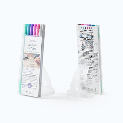 MIDORI - Colour Duel Tip Pens for Paintable Stamps