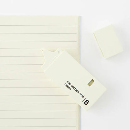 MIDORI - Correction Tape 6mm: Cream