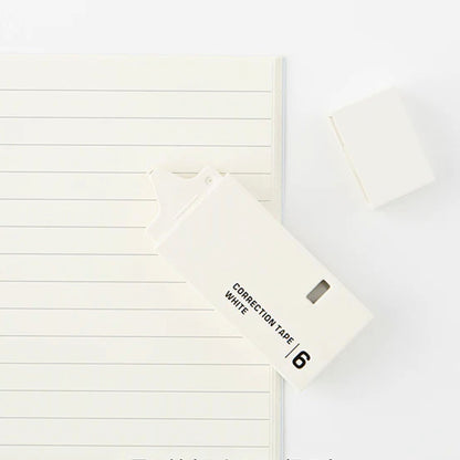 MIDORI - Correction Tape 6mm: White