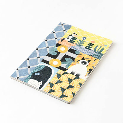 MIDORI - Yuru Log B6 Notebook: Cat