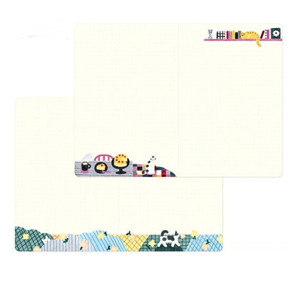 MIDORI - Yuru Log B6 Notebook: Cat