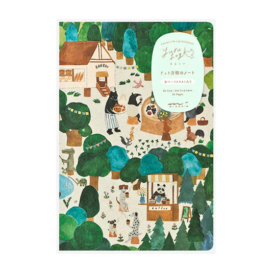 MIDORI - Yuru Log B6 Notebook: Forest Animals