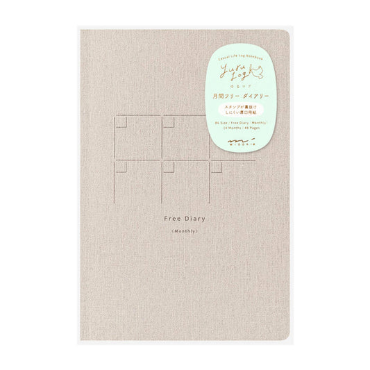 MIDORI - Yuru Log Date-Free Diary B6 18 Months