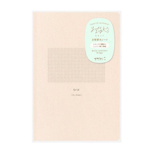 MIDORI - Yuru Log Notebook B6 - Grid