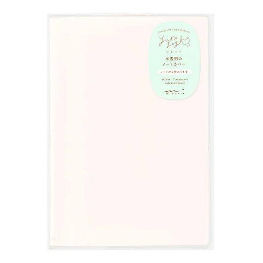 MIDORI - Yuru Log B6 Notebook Cover: Clear