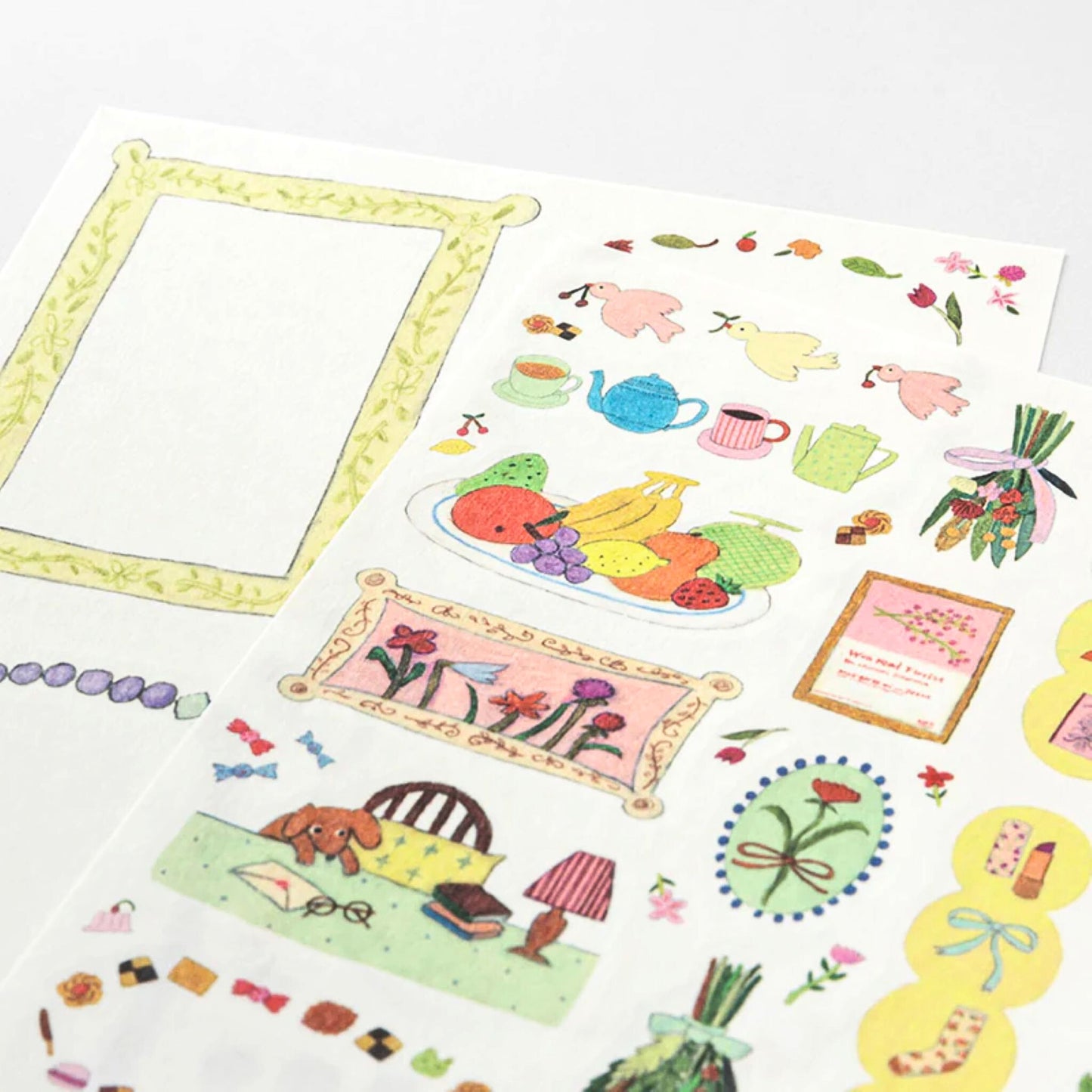 MIDORI - Removable Yuru Log Stickers (2 Sheets): My Life