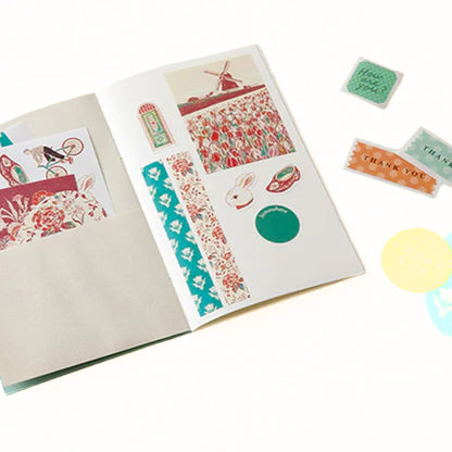 MIDORI - Peelable Sticker Book - Grey