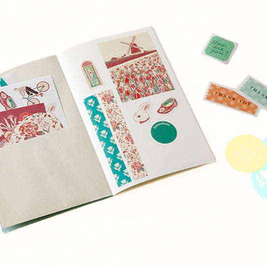 MIDORI - Peelable Sticker Book - Grey