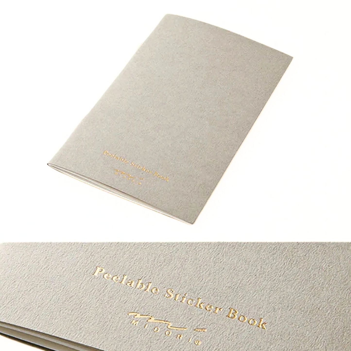 MIDORI - Peelable Sticker Book - Grey