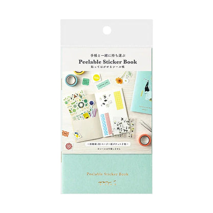 MIDORI - Peelable Sticker Book - Light Blue