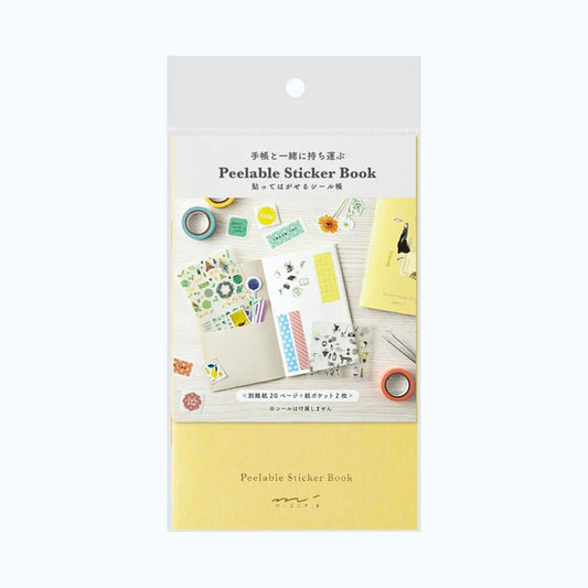 MIDORI - Peelable Sticker Book - Yellow