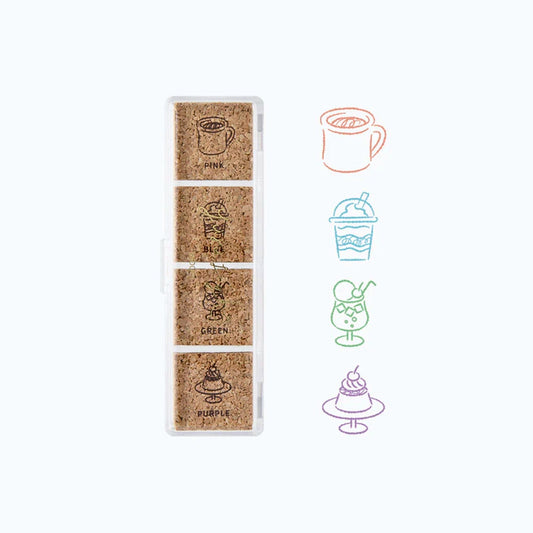MIDORI - Yuru Log Pre-Inked Stamp: Cafe
