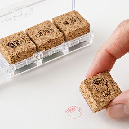 MIDORI - Yuru Log Pre-Inked Stamp: Cafe