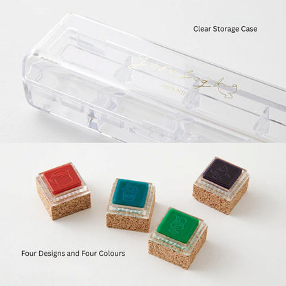 MIDORI - Yuru Log Pre-Inked Stamp: Cafe