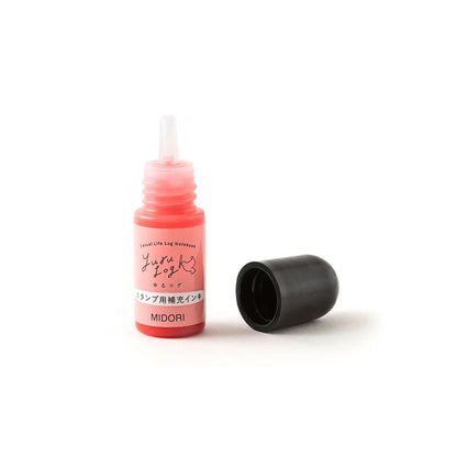 MIDORI - Yuru Log Pre-Inked Stamp Ink Refill (4 Colours)