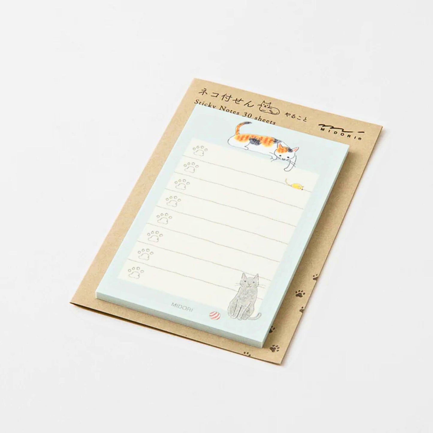 MIDORI - Sticky Notes: To-Do List Cat (Blue)