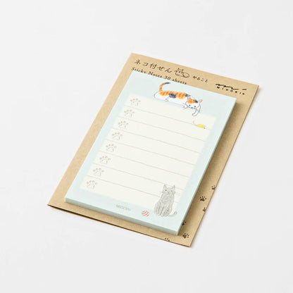 MIDORI - Sticky Notes: To-Do List Cat (Blue)
