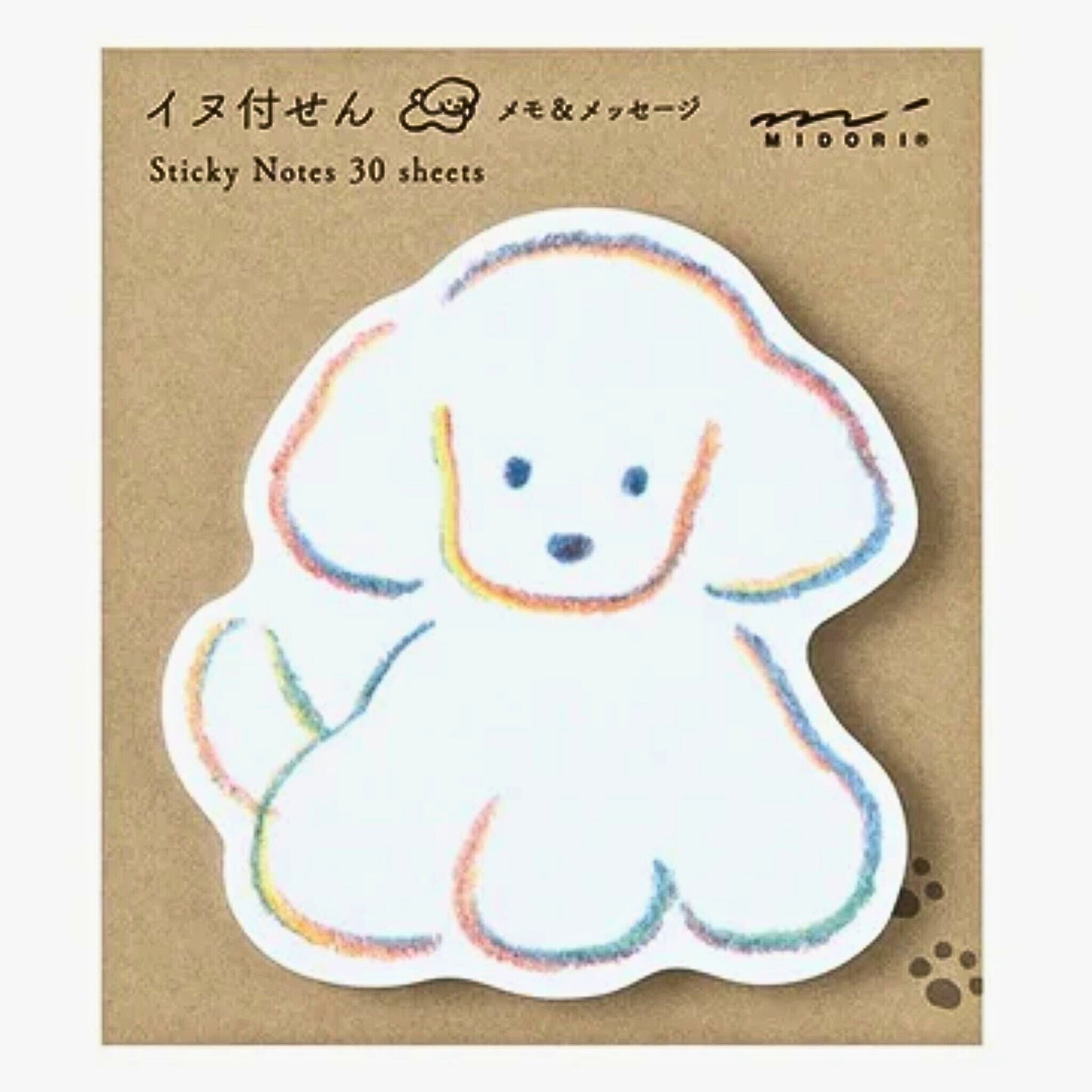 MIDORI - Sticky Notes: Die-Cut Dog