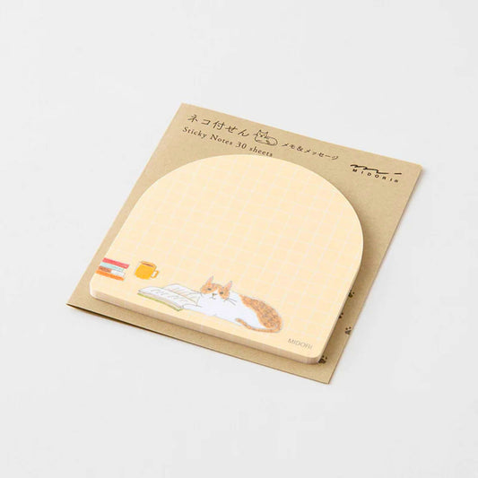 MIDORI - Sticky Notes: Book & Cat