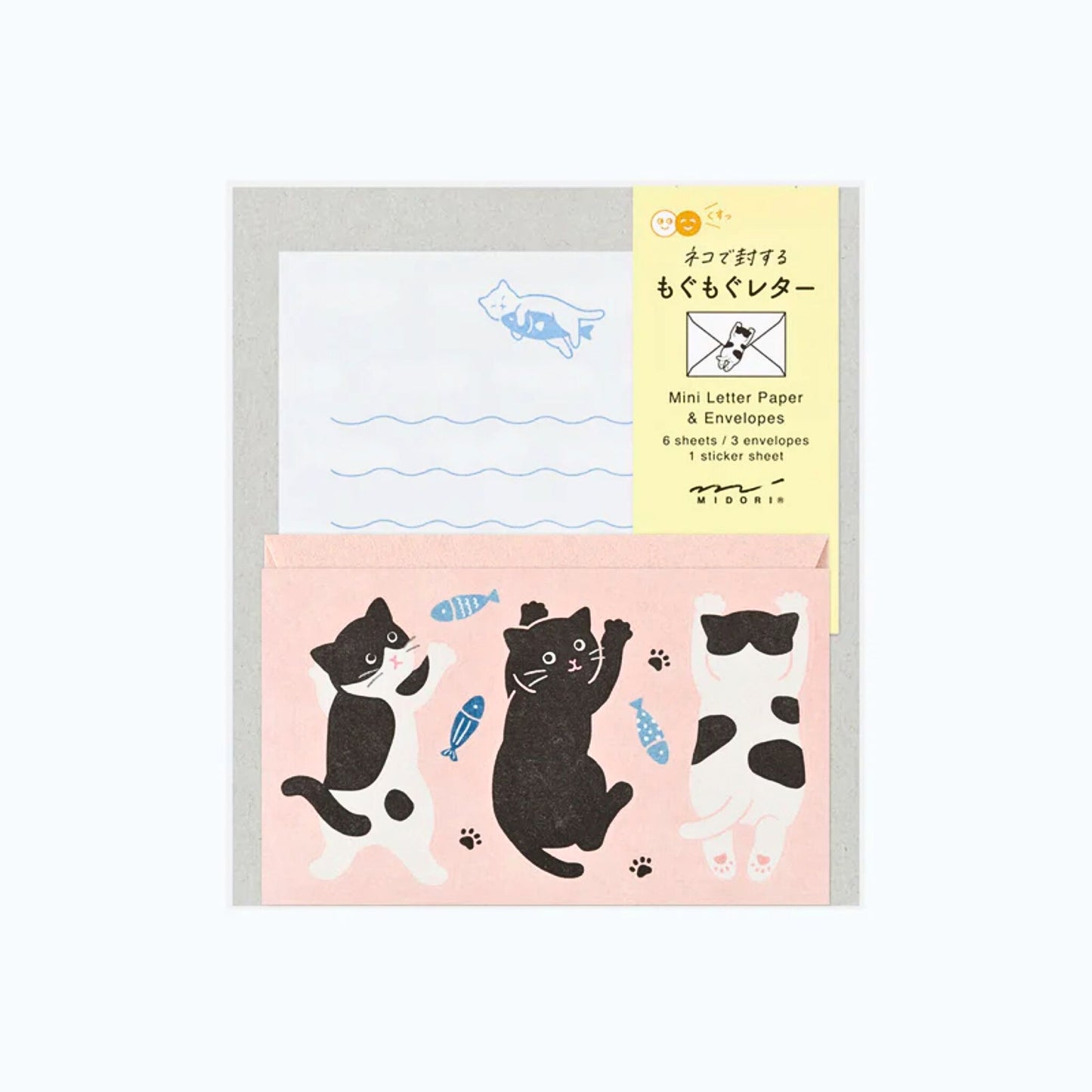 MIDORI - Message Letter Set: Cat