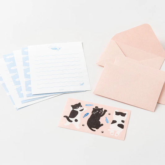 MIDORI - Message Letter Set: Cat