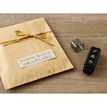 MIDORI - Paintable Roller Stamp: Cafe