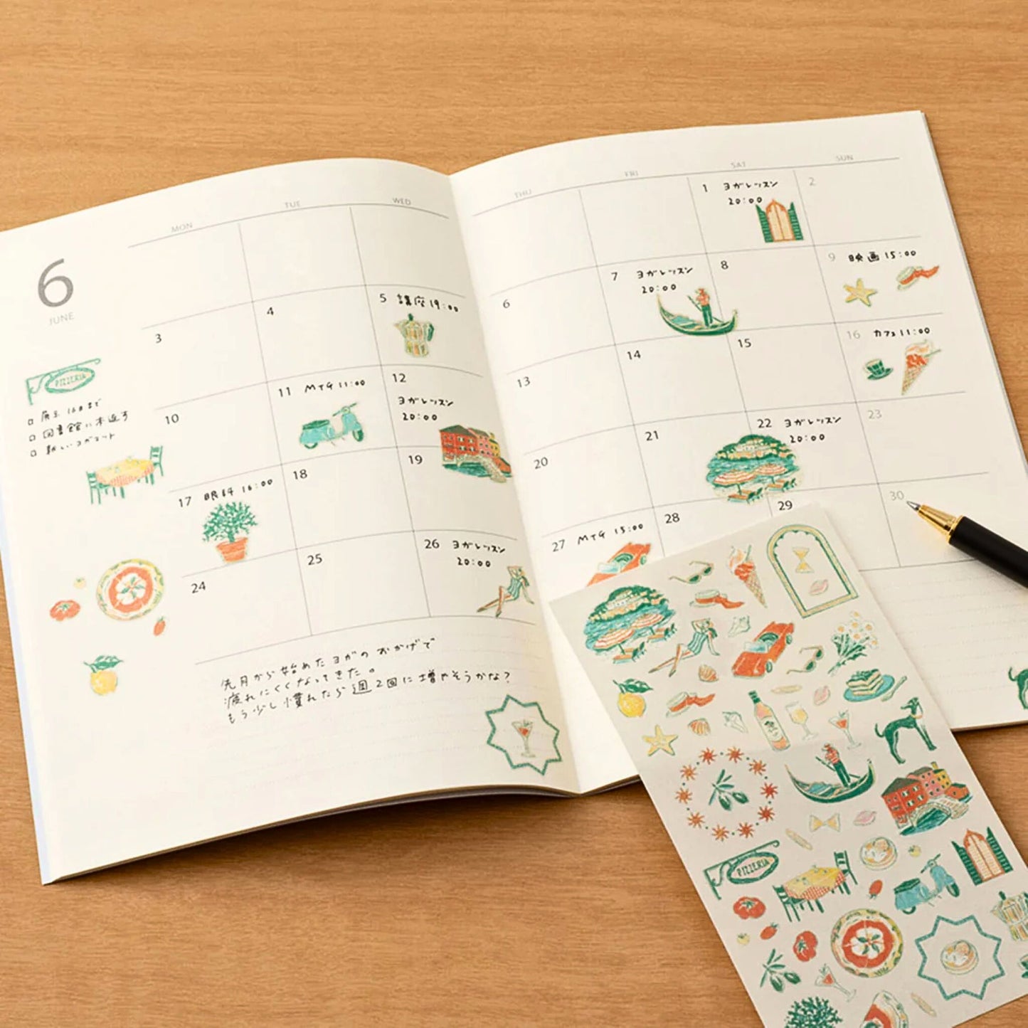 MIDORI - Country Journal Sticker Sheet