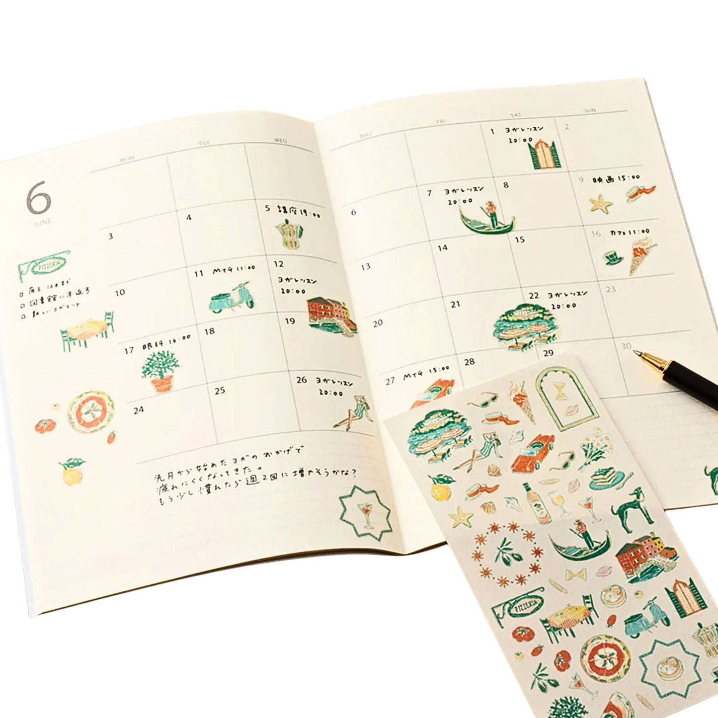 MIDORI - Country Motif - Italy Stickers
