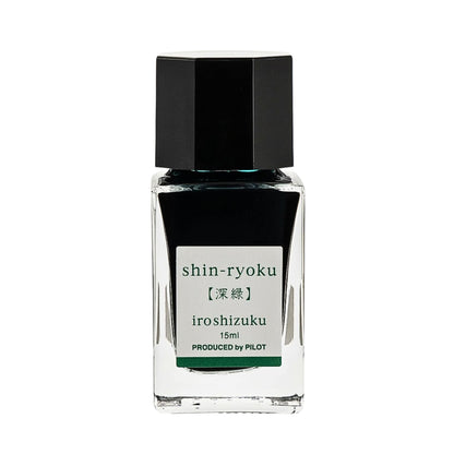 PILOT - iroshizuku - Fountain Pen - Ink Bottle - 15ml - Forest Green - shin-ryoku