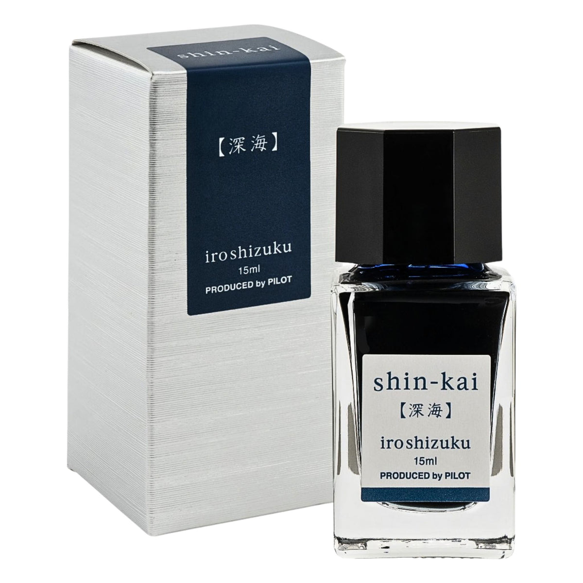 PILOT - iroshizuku - Fountain Pen - Ink Bottle - 15ml - Deep Sea - shin-kai