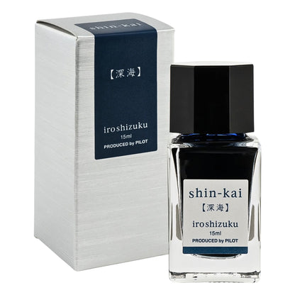 PILOT - iroshizuku - Fountain Pen - Ink Bottle - 15ml - Deep Sea - shin-kai