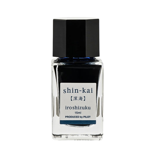 PILOT - iroshizuku - Fountain Pen - Ink Bottle - 15ml - Deep Sea - shin-kai
