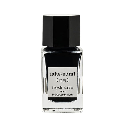 PILOT - iroshizuku - Fountain Pen - Ink Bottle - 15ml - Bamboo Charcoal - take-sumi