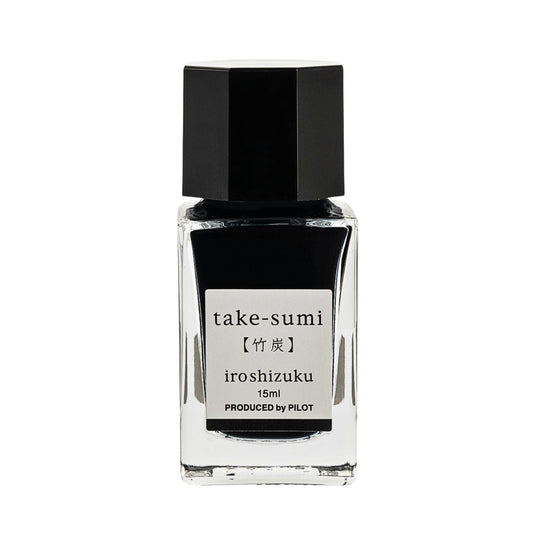 PILOT - iroshizuku - Fountain Pen - Ink Bottle - 15ml - Bamboo Charcoal - take-sumi
