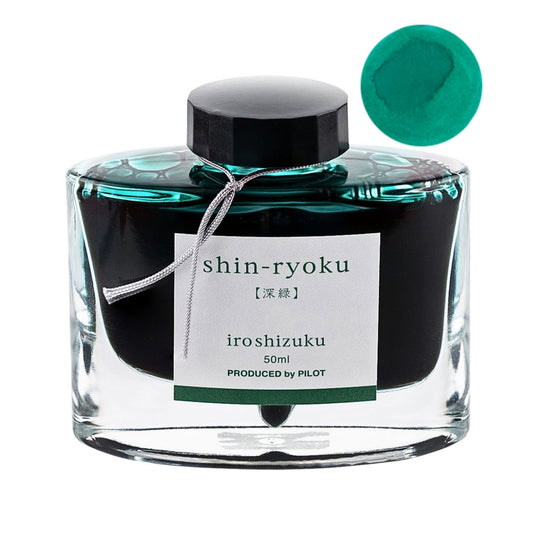 PILOT - iroshizuku - Fountain Pen - Ink Bottle - 50ml - Forest Green - shin-ryoku