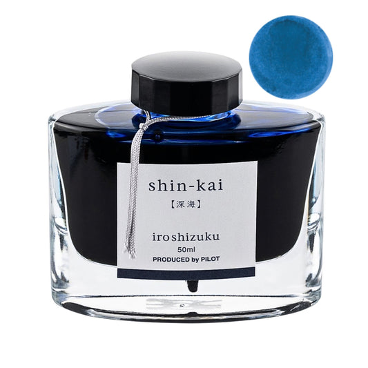 PILOT - iroshizuku - Fountain Pen - Ink Bottle - 50ml - Deep Sea - shin-kai
