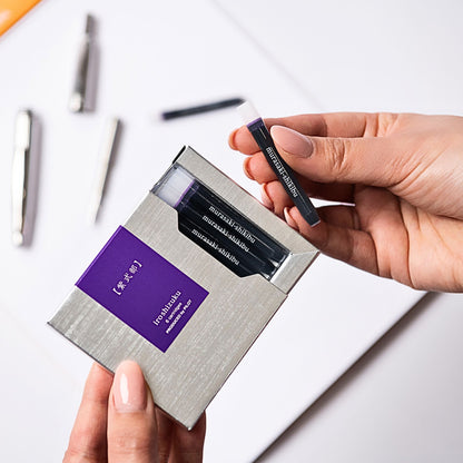 PILOT - iroshizuku - Fountain Pen - Ink Cartridge - 6pk - Japanese Beautyberry - murasaki-shikibu