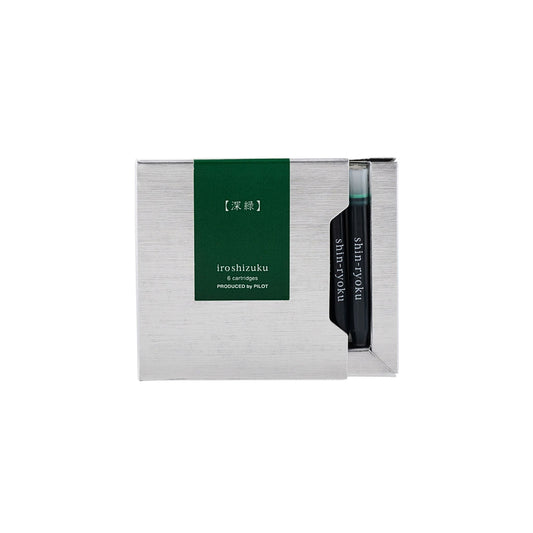 PILOT - iroshizuku - Fountain Pen - Ink Cartridge - 6pk - Forest Green - shin-ryoku