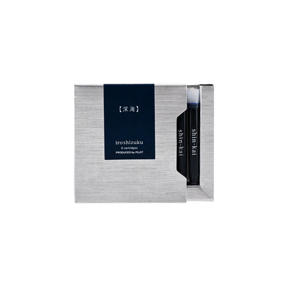PILOT - iroshizuku - Fountain Pen - Ink Cartridge - 6pk - Deep Sea - shin-kai