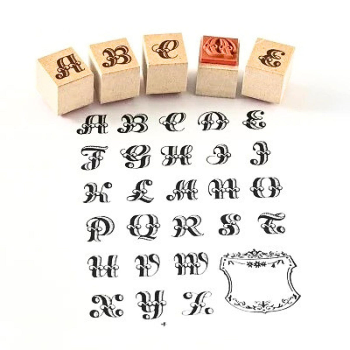 Sanby - Rubber Stamp - Alphabet Stamp Set