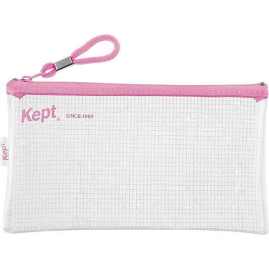 Kept - Clear Pen Case - Pink