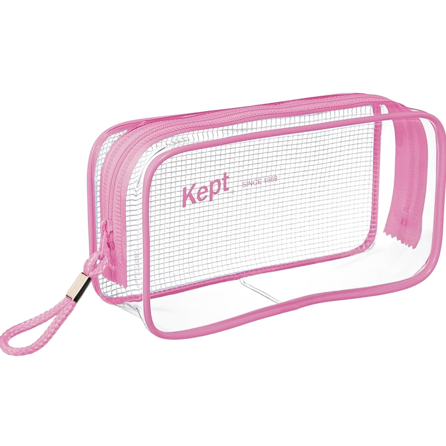 Kept - Clear Pen Case - Pink