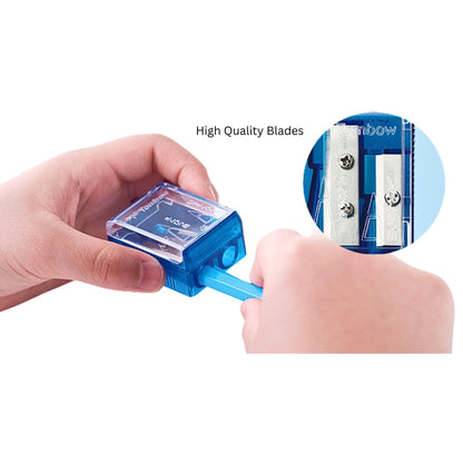 Tombow - W Sharpener - Pencil Sharpener - Clear Blue
